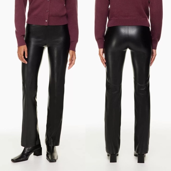 Aritzia Pants - Aritzia Wilfred Elaine Faux Leather Pant - Size 4